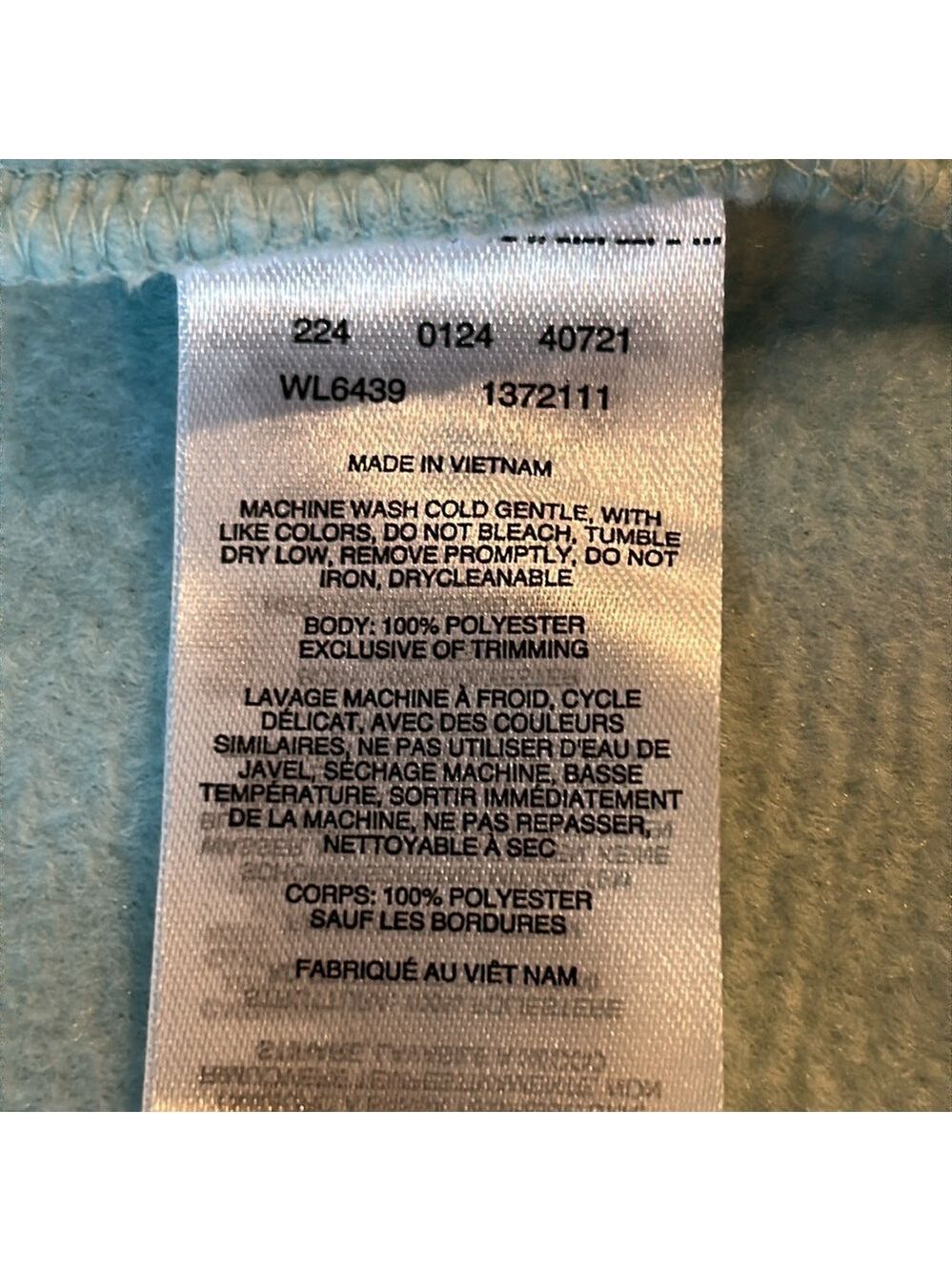 NWOT Columbia Blue/Teal Fleece Full Zip Jacket Size Small - Picture 10 of 12